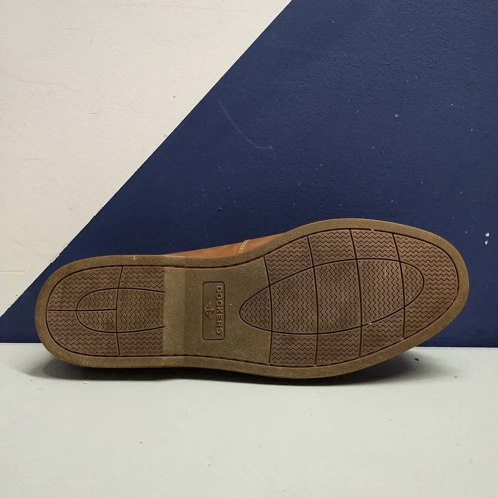 Dockers Castaway‎ Boat Shoes Mens US 13W Brown Leather Classic Comfort Lace-Up